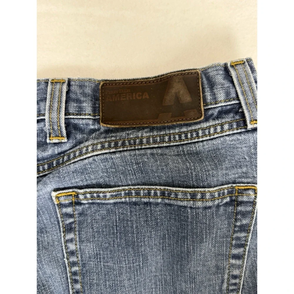 Perry Ellis America Blue Jeans Mens 35 x 31‎ Straight Leg Denim Casual Work